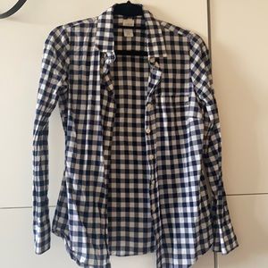 J Crew gingham shirt XS